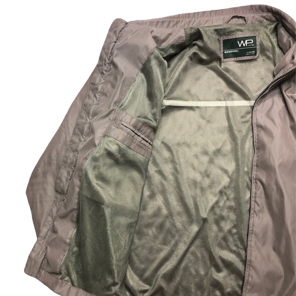 WEATHERPROOF Tan Microfiber Golf Jacket Windbreaker Big & Tall Size XXL - Picture 7 of 9